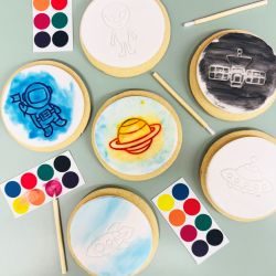 Paint Your Own Party Biscuits (Space)